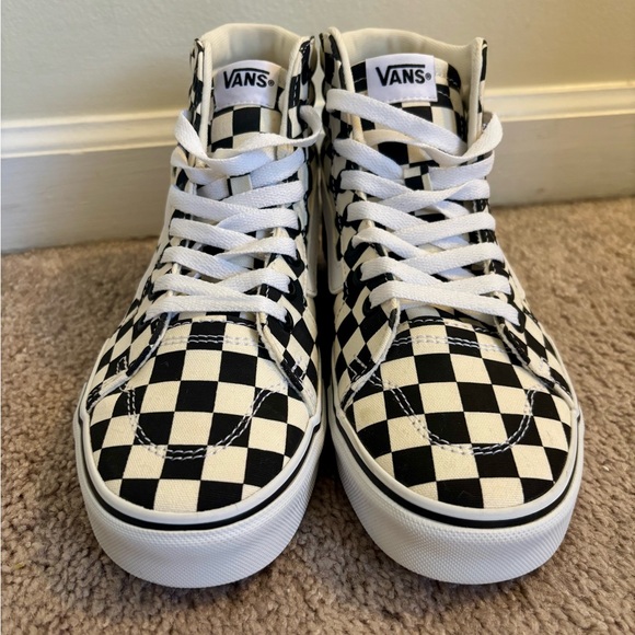 Vans Sk8-Hi Checkerboard Sneakers | Women’s 6.5
- Black and White - Picture 4 of 9